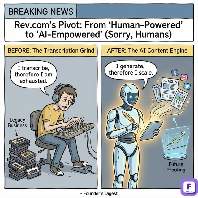 Rev.com shifts away from transcription services to AI content generation