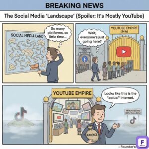 Social media landscape shifts as YouTube solidifies dominance